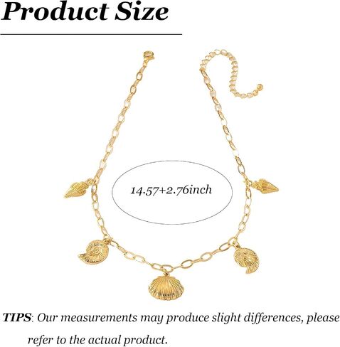 Layered Gold Necklace Set for Women Textured Cuban Chain & Pearl Accent Boho Jewelry with Adjustable Paperclip Links for Summer Accessories in Saudi Arabia