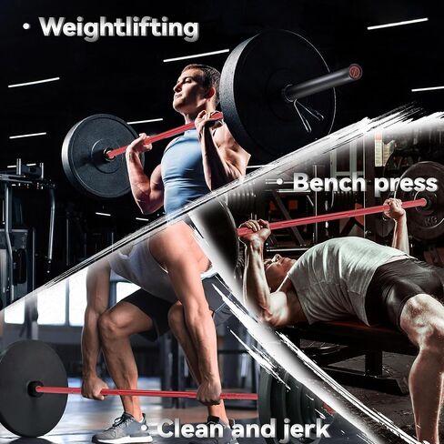 GaveeLife 7FT Olympic Barbell، شريط الوزن لرفع الأثقال ورفع الأثقال 45 رطل، شريط أولمبي بسعة 700، شريط الوزن يناسب 2 "أوزان قياسية in Saudi Arabia