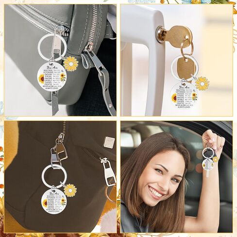 Christian Gifts for Women - Inspirational Bible Verse Keychain with Cross, Religious Faith Based Gifts, Birthday Easter Christmas Baptism First Communion Gift for Friends Prayers Pastor in Kuwait