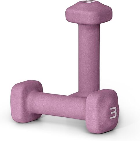 Tone Fitness Neoprene Dumbbell Weight Pairs with Anti-Roll Square Head | Multiple Options in Saudi Arabia