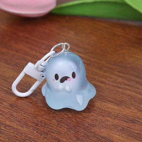 Halloween Luminous Ghost Keychain Gifts for Women Stuffers for Her Spooky Gifts Christmas Halloween Night Glow Ghost Keychain in Saudi Arabia