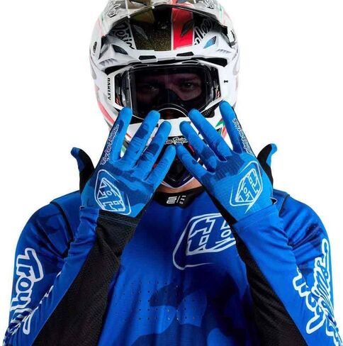 Troy Lee Designs Air Glove (2025) for Motocross MX Off-road, Mono Blue, Large in Saudi Arabia