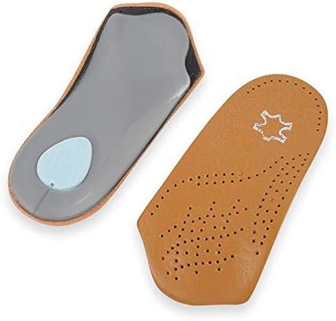 3/4 Leather Orthotic Inserts with Metatarsal Pad, Arch Support Insoles Shoe and Padding at The Heel for Men and Women in Saudi Arabia