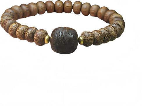 FengShui الثروة والحظ سوار، الصينية Pixiu فنغ شوي أساور المال حظا سعيدا فوز الخشب بوذا الخرز مطاطا للنساء رجل تكويم مجوهرات قابلة للتعديل in Kuwait