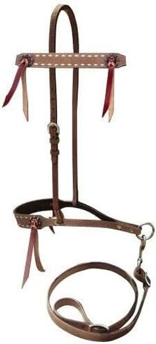 Showman Roughout Leather Noseband Tie Down & Strap in Saudi Arabia