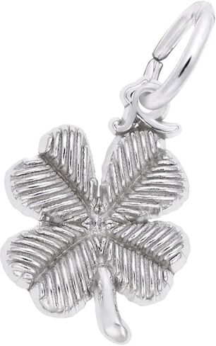 Sterling Silver Four Leaf Clover Accent Charm in Kuwait