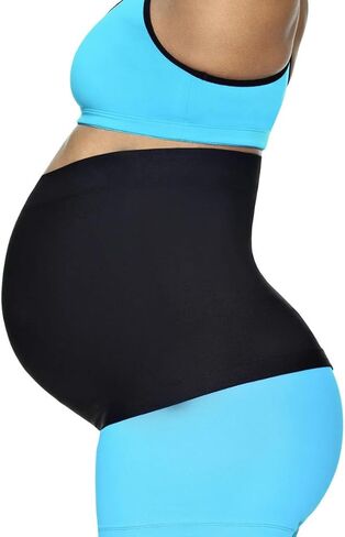 ProBump Maternity Support Belly Band – Breathable, Pregnancy Belly Band for Back, Hip & Pelvic Pain – Postpartum Belly Wrap for C-Section & Natural Birth Recovery – Stay Active & Comfortable, Black - Small in Saudi Arabia