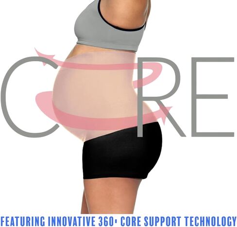 ProBump Maternity Support Belly Band – Breathable, Pregnancy Belly Band for Back, Hip & Pelvic Pain – Postpartum Belly Wrap for C-Section & Natural Birth Recovery – Stay Active & Comfortable, Black - Small in Saudi Arabia