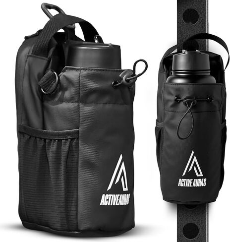 Magnetic Gym Bag for Men and Women – Padded Strap, 4 Strong Magnets, Fits 64oz Bottle Small Crossbody Pouch with Phone Pocket for Travel, Sports, Fitness, Work – Gym Accessories & Gifts in Saudi Arabia