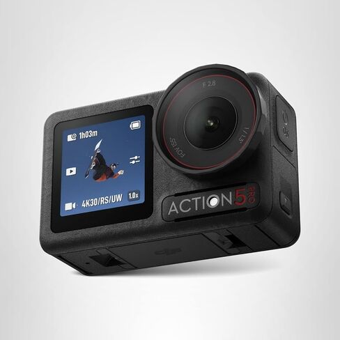 DJI Osmo Action 5 Pro Adventure Combo, Waterproof Action Camera | 1/1.3" Sensor, 4K/120fps Video, Subject Tracking, 12h Extended Battery Life w/ 3 Batteries, 1.5m Extension Rod, Battery Case in Saudi Arabia