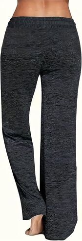 Plus Size Womens Casual Elastic Drawstring Relaxed Fit Palazzo Harem Workout Yoga Wide Leg Pants in Saudi Arabia