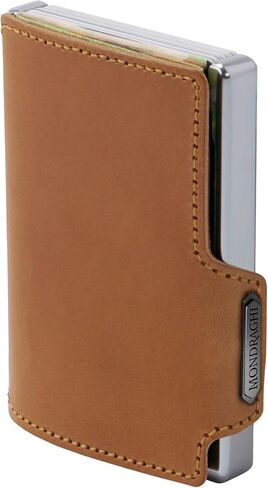 Elegance Mini-Wallet and Card Holder Made in Italy (BROWN) in Saudi Arabia