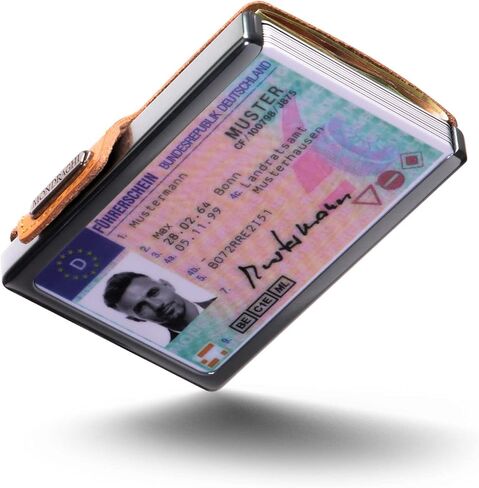 Elegance Mini-Wallet and Card Holder Made in Italy (BROWN) in Saudi Arabia