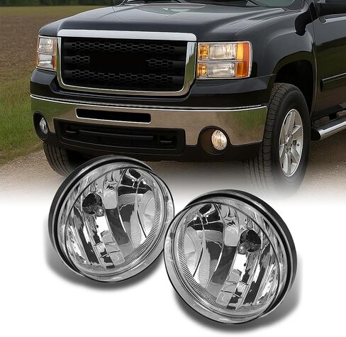 Akkon - لعام 2007-2013 GMC Sierra Pickup المصباح الضباب الدافع المصابيح المصابيح اليسرى + زوج بديل يمين + مصابيح in Saudi Arabia