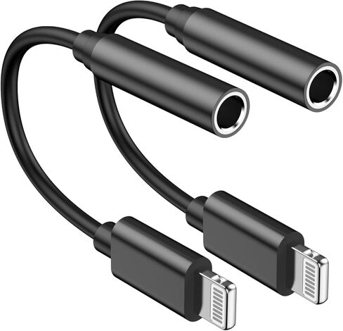 [MFI Certified] 2 Pack Packephone Adapter for iPhone 16 15 ، USB Type C to 3.5mm female jack jack adapter aux audio dongle متوافق مع iPhone 16/16 plus/16 pro/16 pro max/15/15 pro/15 pro max in Saudi Arabia