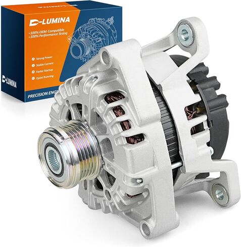 110A High Output Alternator Compatible with Kia Rio Forte Koup Soul L4 1.6L 2012-2017, Hyun-dai Veloster Accent L4 1.6L 2012-2017, 37300-2B760, A0002616559, 443252 in Saudi Arabia
