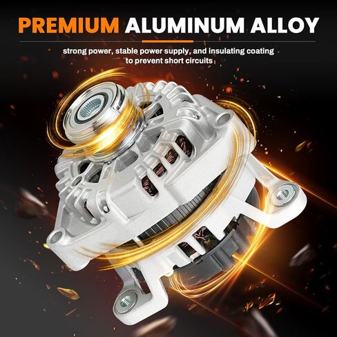 110A High Output Alternator Compatible with Kia Rio Forte Koup Soul L4 1.6L 2012-2017, Hyun-dai Veloster Accent L4 1.6L 2012-2017, 37300-2B760, A0002616559, 443252 in Saudi Arabia