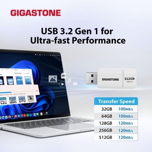 Gigastone Z40 32GB 2-in-1 Dual OTG Flash Drive USB 3.2 Gen 1 ، USB-A & USB-C ، أداء موثوق به ، متين ، تخزين البيانات ، مشاركة الملفات ، النسخ الاحتياطي ، محرك التشغيل ، USB2.0/USB3.0/USB3 .1 واجهة متوافقة in Saudi Arabia