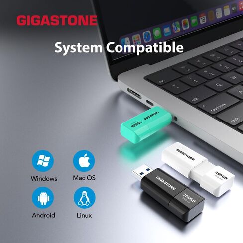 Gigastone Z40 32GB 2-in-1 Dual OTG Flash Drive USB 3.2 Gen 1 ، USB-A & USB-C ، أداء موثوق به ، متين ، تخزين البيانات ، مشاركة الملفات ، النسخ الاحتياطي ، محرك التشغيل ، USB2.0/USB3.0/USB3 .1 واجهة متوافقة in Saudi Arabia