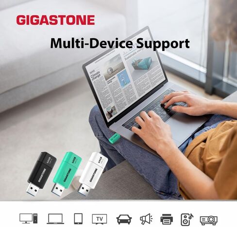 Gigastone Z40 32GB 2-in-1 Dual OTG Flash Drive USB 3.2 Gen 1 ، USB-A & USB-C ، أداء موثوق به ، متين ، تخزين البيانات ، مشاركة الملفات ، النسخ الاحتياطي ، محرك التشغيل ، USB2.0/USB3.0/USB3 .1 واجهة متوافقة in Saudi Arabia