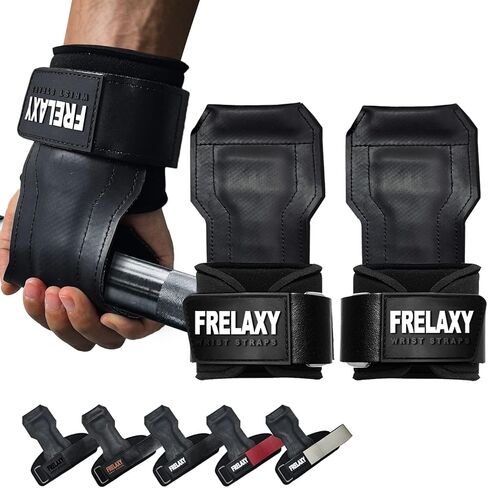 أشرطة معصم رفع Frelaxy ، ورفع الأثقال المطاطية مع دعامات نخيل ورسغ غير قابلة للانزلاق للوصول إلى Deadlifts ، والسحب ، والصفوف ، ورفع الطاقة الثقيلة ، والانسحاب اللاتيني in Kuwait