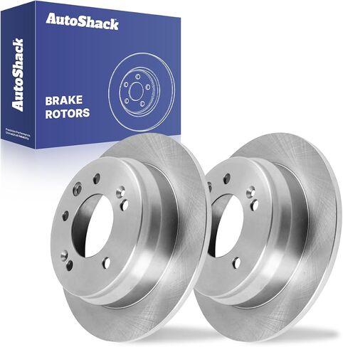 Autoshack الخلفي حفر ودوارات الفرامل المشقوق | استبدال لعام 2009-2012 Hyundai Elantra 2010-2015 TUCSON 2011-2016 KIA Sportage 2.0L 2.4L FWD | المطاطية الإلكترونية | 2-PC مجموعة | Shadowguard in Kuwait