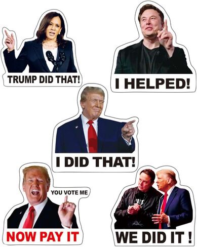 200 قطعة من ملصقات Truomp I Did That Anti MAGA، ملصق مضحك من UWHENBO مقاوم للماء ليس من السهل إزالته، لا توجد أوراق متبقية، ملصق مضحك لبضائع MAGA in Kuwait