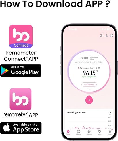 femometer Smart Ring Gen2 Sizing Kit - Size First Before You Buy - Sizes 6 to 9 - Choose from 4 Sizes in Kuwait