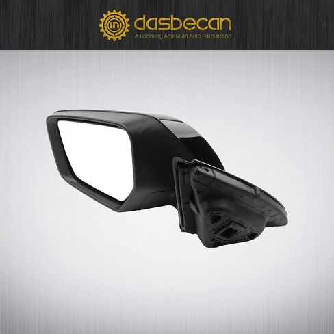 Dasbecan Right Passenger Side Mirror Compatible with Chevy Impala 2014-2019 Manual Folding Power Glass Heated with Turn Signal Puddle Light Black 8Pins Replaces 22936942 in Saudi Arabia