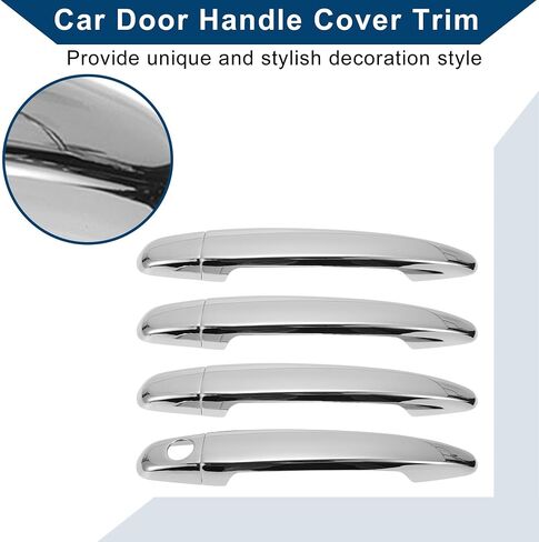 Car Door Handle Cover Trim for Toyota Camry 2007-2011 |Side Door Handle Cover| Durable| 1 Set Carbon Fiber Black in Saudi Arabia