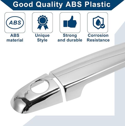 Car Door Handle Cover Trim for Toyota Camry 2007-2011 |Side Door Handle Cover| Durable| 1 Set Carbon Fiber Black in Saudi Arabia