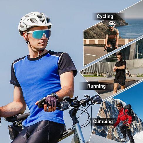 MMOWW Polarized Sports Sunglasses for Men Women Cycling Glasses Wrap Around UV400 Protection Running Driving Fishing in Saudi Arabia