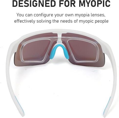 MMOWW Polarized Sports Sunglasses for Men Women Cycling Glasses Wrap Around UV400 Protection Running Driving Fishing in Saudi Arabia