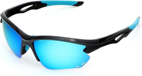 MMOWW Polarized Sports Sunglasses for Men Women Cycling Glasses Wrap Around UV400 Protection Running Driving Fishing in Saudi Arabia