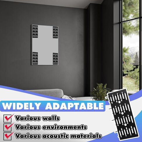 Blulu 25 Pcs Push-on Impaler Wall Mounting Clips Surface Mount Impaler Clips, Acoustic Panels Galvanized Steel Quick Installation for Gypsum Board Plywood Masonry in Saudi Arabia