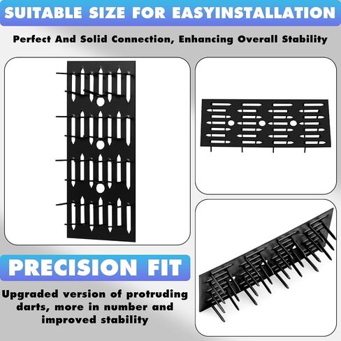 Blulu 25 Pcs Push-on Impaler Wall Mounting Clips Surface Mount Impaler Clips, Acoustic Panels Galvanized Steel Quick Installation for Gypsum Board Plywood Masonry in Saudi Arabia