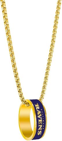 Aminco NFL Baltimore Ravens Fashion Ring Pendant Necklace in Saudi Arabia
