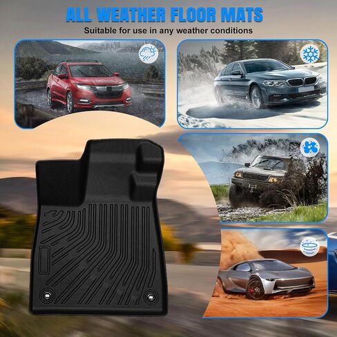 Floor Mats Custom Fit 2025 Toyota 4Runner (Only Hybrid), All Weather TPE Front & 2nd Row Trunk Mat for 6th Gen 4Runner, Anti-Slip Odorless Floor Liners 2025 Toyota 4Runner Accessories in Kuwait