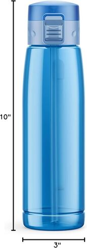 Personalised Water Bottle With Straw 660ml, School Water Bottles Boys Girls, Gym Bottle BPA Free Cycling Sports Add Your Custom Text To Bottle (Pink - Personalized) in Saudi Arabia
