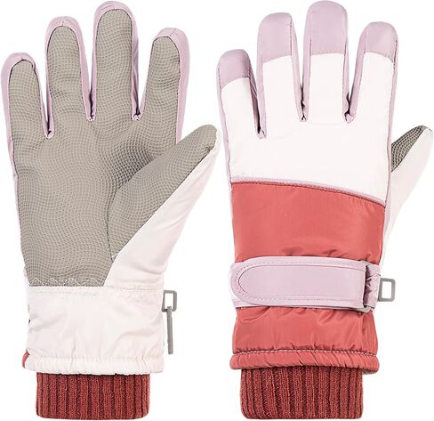 Kids Winter Ski Gloves Touchscreen and Waterproof Warm Snow Gloves for Snowboarding, Sledding for Boys Girls in Saudi Arabia
