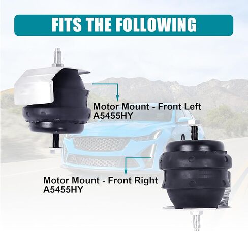 Engine Motor & Transmission Mount Kit 5pcs Compatible with Fits 2003-2007 Volvo XC70/S80 2.5L 2003-2006 XC90 2.5L Replace A4003 A4038 A4003 A4001 A7084 in Kuwait