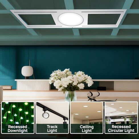 24 حزمة صفيحة تصاعد بناء جديدة مع 2/3/3.75/4/5/6 بوصة ثقب دائري متماثل ل 6 من نوع من النوع المسطح شريان الويفر في القوس ، LED راحة يمكن للإضاءة الإضاءة in Kuwait