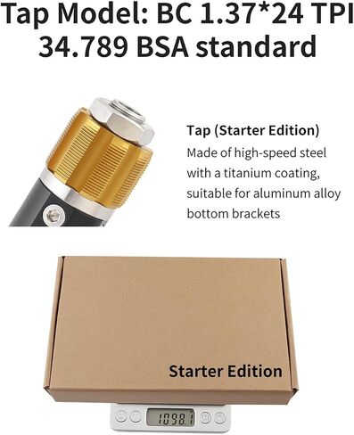 Bottom Bracket Tapping Tool Set Bike Frame Bottom Bracket Tapping Accessories BC1.37 * 24T in Saudi Arabia