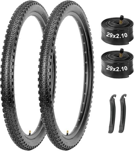 مجموعة إطارات وأنابيب الدراجة الجبلية مكونة من قطعتين: إطارات MTB للحماية من الثقوب مقاس 26/27.5/29 بوصة مع أنابيب داخلية بوتيل شديدة التحمل ورافعات إطارات لركوب الدراجات على الطرق الوعرة in Kuwait