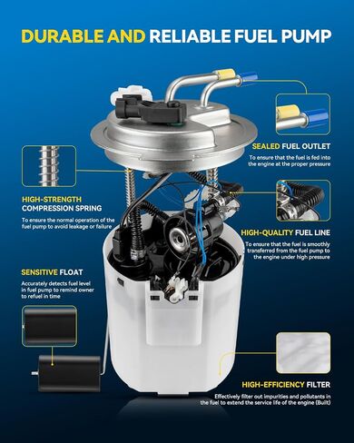 Philtop FG1169 مجموعة مضخة الوقود الكهربائية لكامري 2007-2011 2.4L 2.5L ، Solara 2007-2008 2.4L in Kuwait