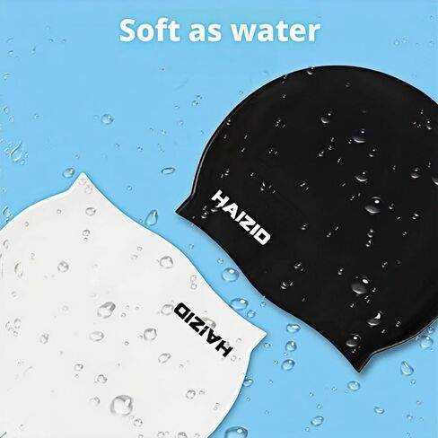 Adult Swim Caps, Silicone Waterproof Comfortable Swimming Cap for Women and Men, Lightweight and Comfortable in Saudi Arabia