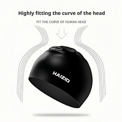 Adult Swim Caps, Silicone Waterproof Comfortable Swimming Cap for Women and Men, Lightweight and Comfortable in Saudi Arabia