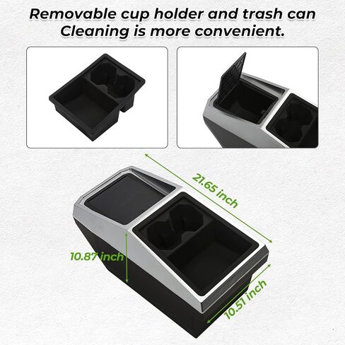 Under Screen Storage Box for Tesla Cybertruck 2024 2025, Center Console Hidden Dashboard Organizer Tray with Anti-Slip Liner, Cybertruck Interior Accessories in Saudi Arabia