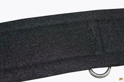 HILASON Western Horse Felt Lined Straight Saddle Cinch Girth with Stainless Steel Buckle Black in Saudi Arabia