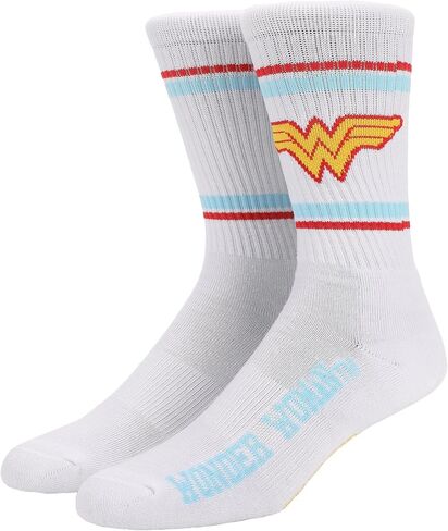 جوارب رياضية للرجال مخططة باللونين الأزرق والأحمر من Bioworld Wonder Woman in Saudi Arabia
